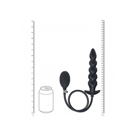 Beaded Inflatable Silicone Anal Plug by Shots Toys