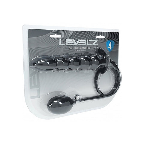 Beaded Inflatable Silicone Anal Plug by Shots Toys