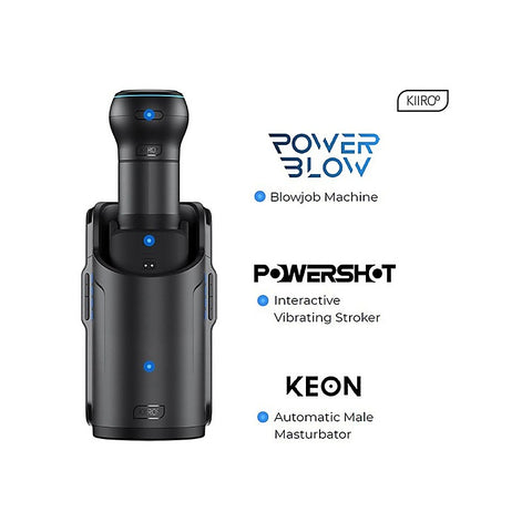 Powershot Compact Vibrating Male Masturbator by Kiiroo