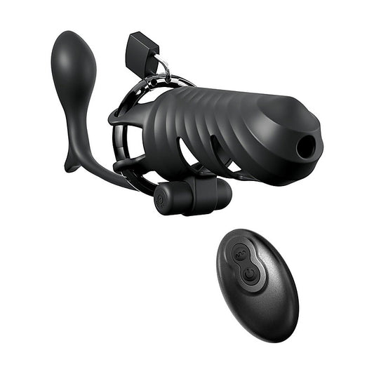 Fantasy C-Ringz Vibrating Cock Blocker with Ass-Gasm Plug