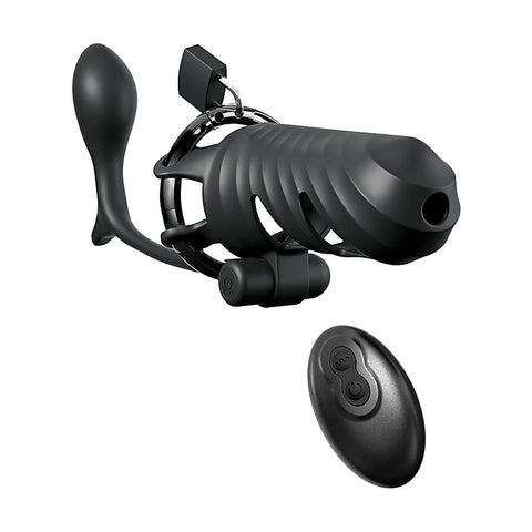 Fantasy C-Ringz Vibrating Cock Blocker with Ass-Gasm Plug