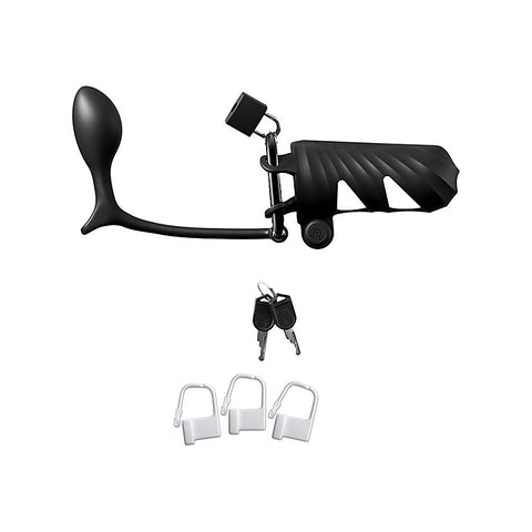 Fantasy C-Ringz Vibrating Cock Blocker with Ass-Gasm Plug