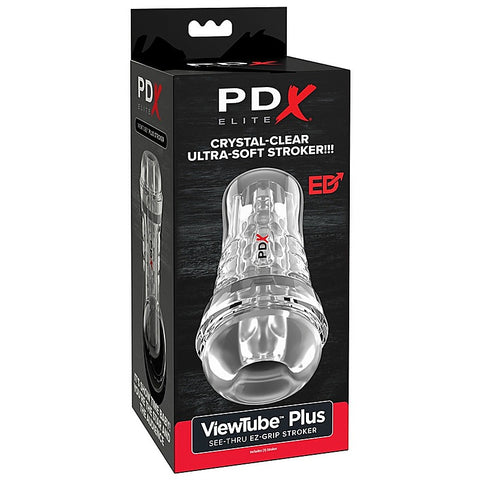 PDX Elite ViewTube See-Thru EZ-Grip Stroker