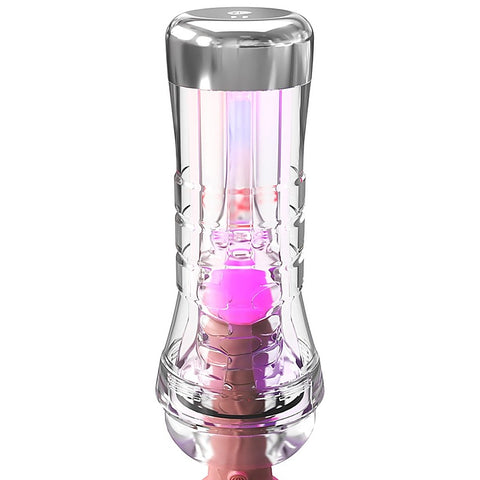 PDX Elite ViewTube XXL See-Thru EZ-Grip LED Male Stroker
