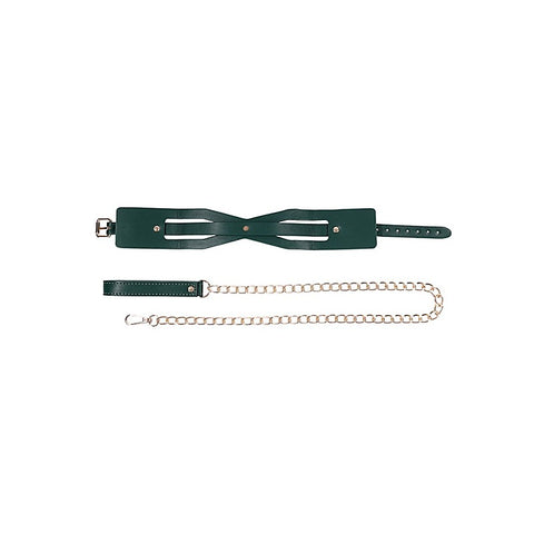 Indica Cutout BDSM Collar and Leash by Sportsheets