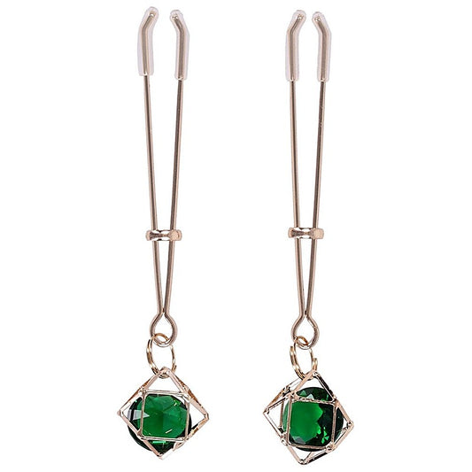 Indica Crystal Nipple Clips by Sportsheets