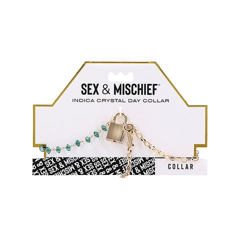Indica Crystal Day Bondage Collar by Sportsheets