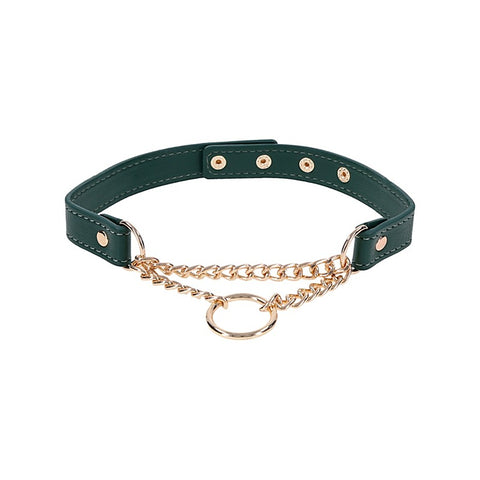 Indica Day Faux Leather Bondage Collar by Sportsheets