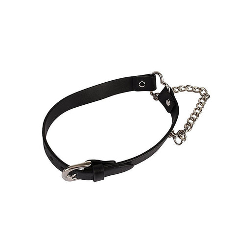 Fetish Play Heart Collar with Chain by Chisa