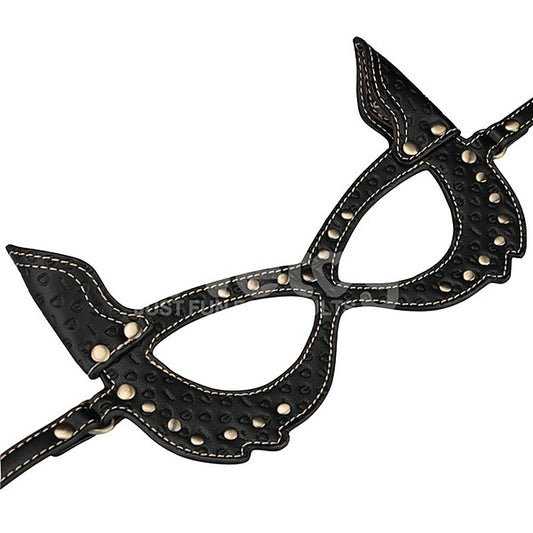 Adjustable PU Leather Bunny Mask by Lovetoy