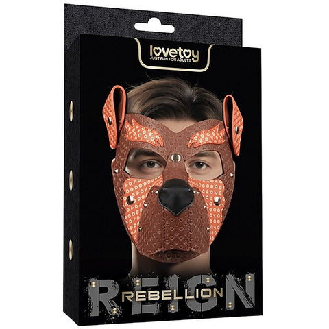 Fox Pup PU Leather Fetish Play Mask by Lovetoy