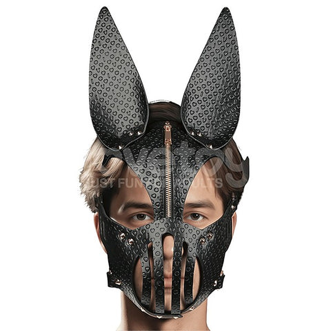 Dark Sculpted Bunny Ears BDSM Mask by Lovetoy