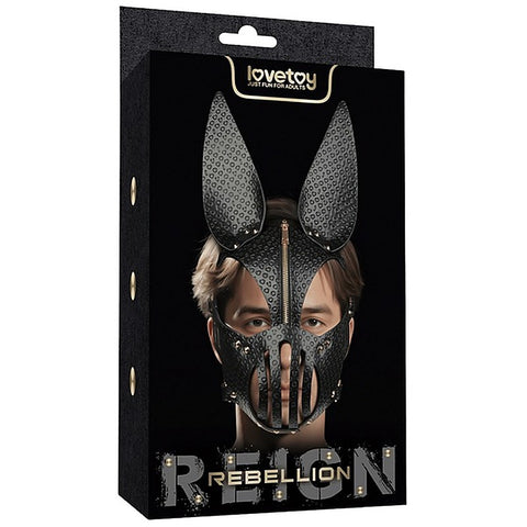 Dark Sculpted Bunny Ears BDSM Mask by Lovetoy