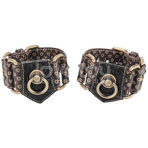 PU Leather BDSM Thigh Cuffs Set by Lovetoy