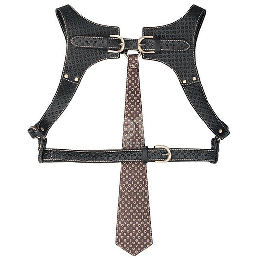 Faux Leather Full Body Bondage Harness by Lovetoy