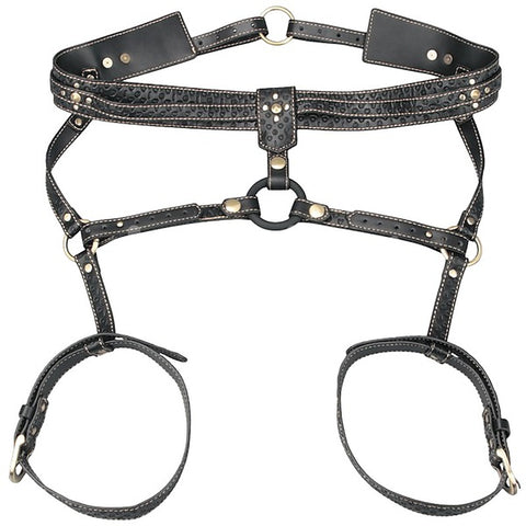 Faux Leather Full Body Bondage Harness by Lovetoy