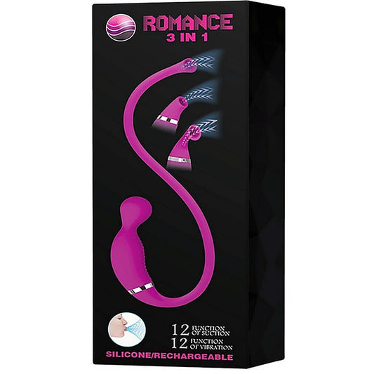 Pretty Love Romance Rechargeable 3 in1 Clit Vibrator
