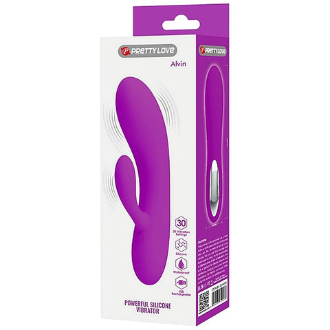 Alvin Rechargeable Silicone Rabbit Massager by Baile