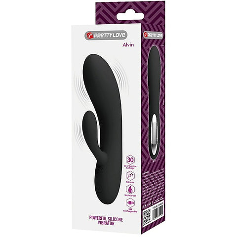 Alvin Rechargeable Silicone Rabbit Massager by Baile