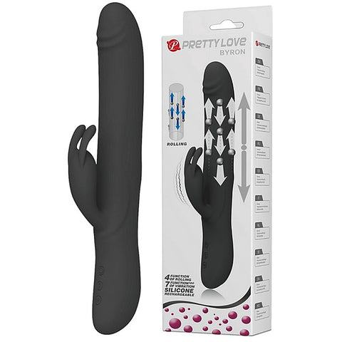 Byron Rechargeable Rolling Rabbit Vibrator by Baile