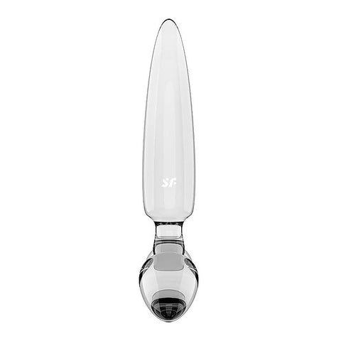 Triple Crystal 1 Glass 3-in-1 Butt Plug by Satisfyer