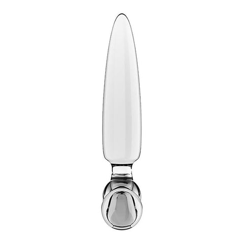 Triple Crystal 1 Glass 3-in-1 Butt Plug by Satisfyer