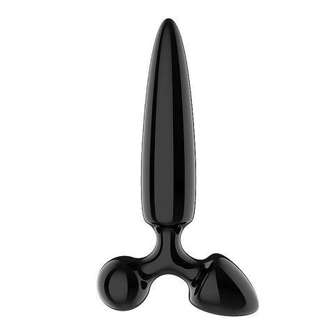 Triple Crystal 1 Glass 3-in-1 Butt Plug by Satisfyer