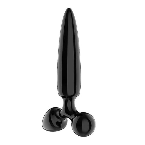 Triple Crystal 1 Glass 3-in-1 Butt Plug by Satisfyer