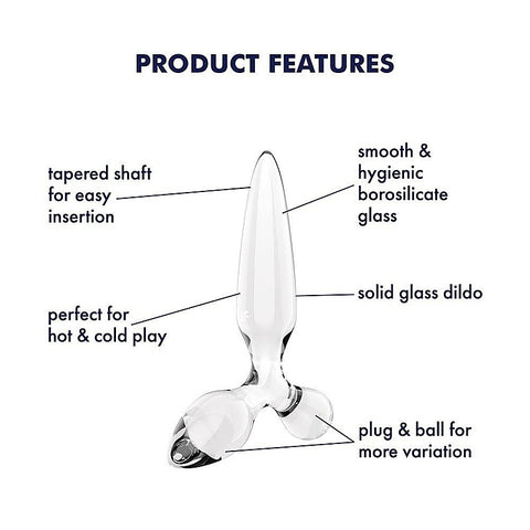 Triple Crystal 2 Glass 3-in-1 Anal Plug by Satisfyer