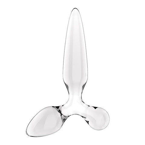Triple Crystal 2 Glass 3-in-1 Anal Plug by Satisfyer