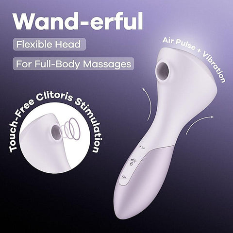 Wand-erful Rechargeable Air Pulse Wand Massager by Satisfyer