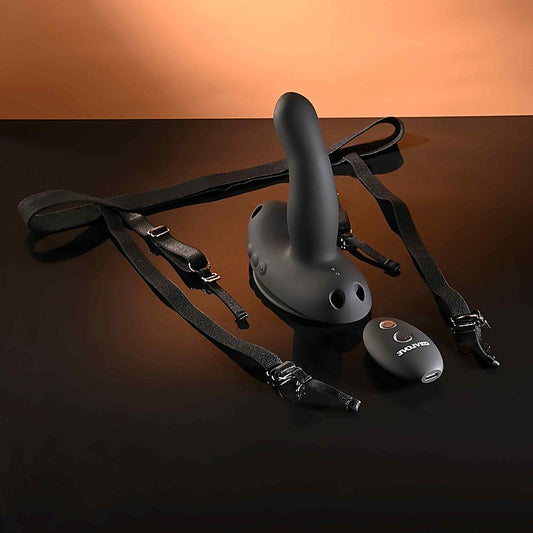 Come Closer Vibrating Strap-On with Remote by Evolved