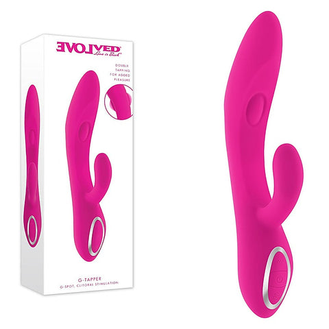 G-TAPPER USB Rechargeable Rabbit Vibrator by Evolved
