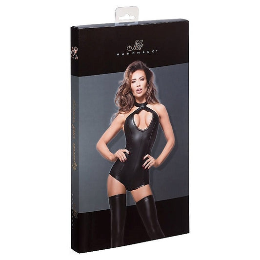 Short Powerwetlook Body with Lace Cleavage by Noir Handmade