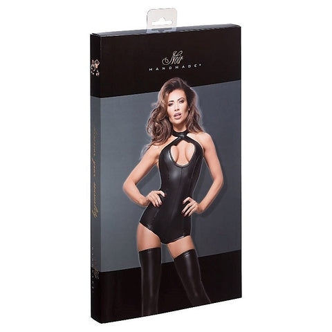 Short Powerwetlook Body with Lace Cleavage by Noir Handmade