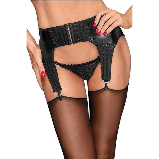 Powerwetlook Garter Belt by Noir Handmade