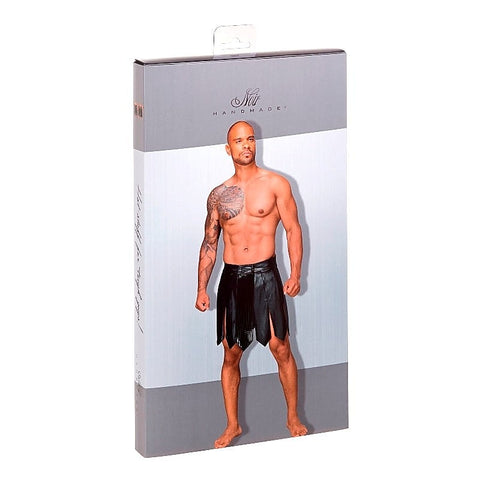 DECADENCE Eco Leather Men's Gladiator Skirt by Noir Handmade