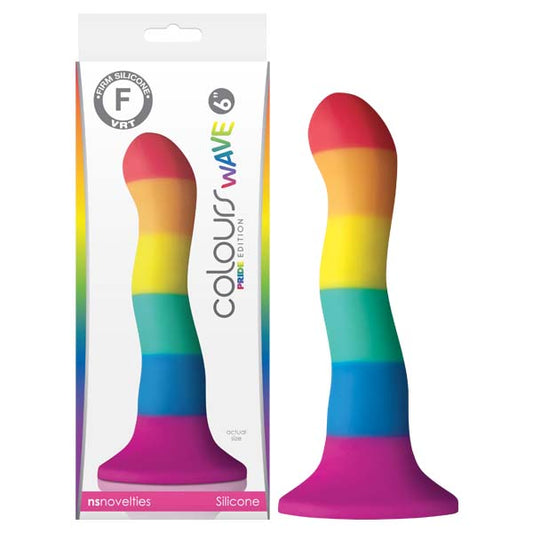 Colours Pride Edition 6 Inch Wave Dong by NS Novelties