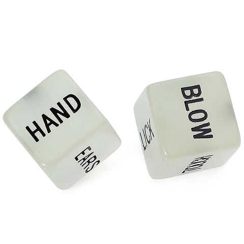 Glow In The Dark Foreplay Dice by Hua Novelties