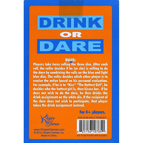 Drink Or Dare Dice by Kheper Games