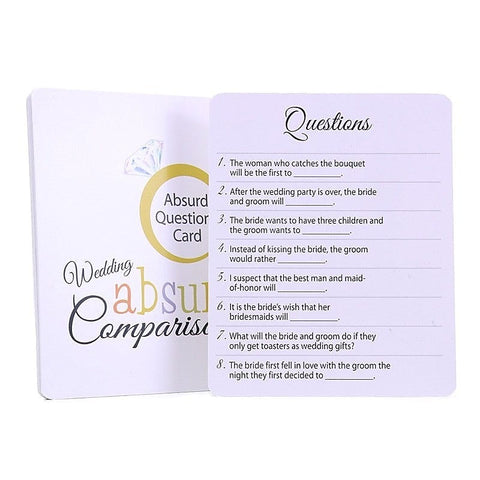 Wedding Absurd Comparisons Adult Card Game by Kheper Games