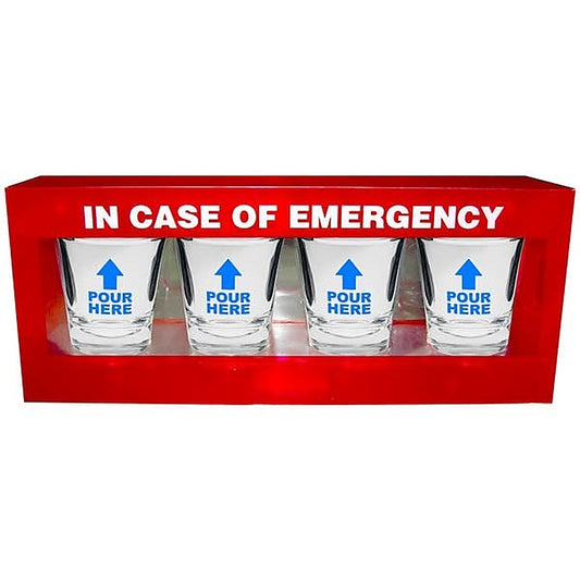 In Case of Emergency Shot Glasses by Kheper Games