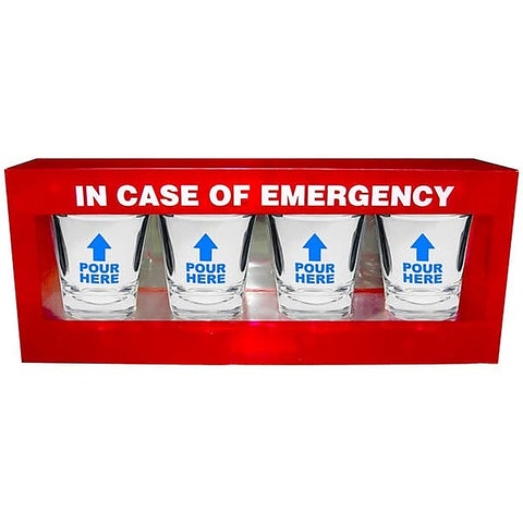 In Case of Emergency Shot Glasses by Kheper Games
