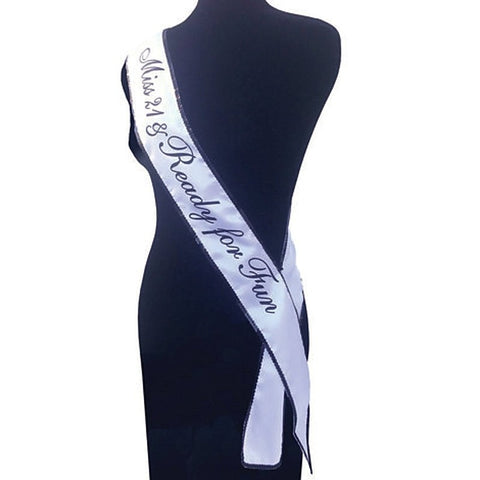 Miss 21 & Ready For Fun Sash by Little Genie