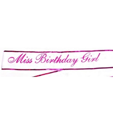 Miss Birthday Girl Sash by Little Genie