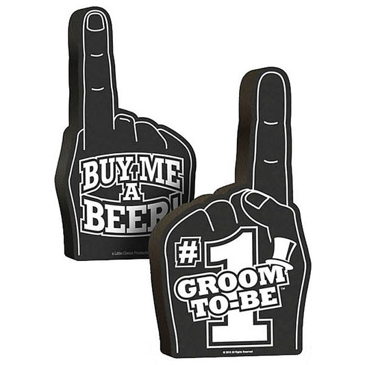 Groom-To-Be Foam Hand by Little Genie