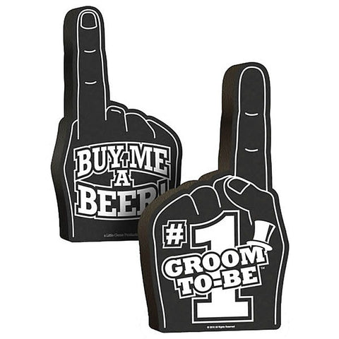 Groom-To-Be Foam Hand by Little Genie