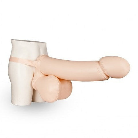 Jolly Booby Inflatable Penis with Straps