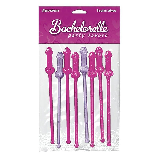 Pink and Purple Pecker Stirrers by Pipedream Products