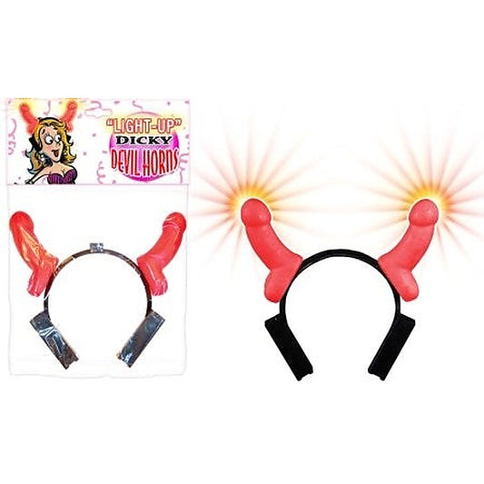 Light Up Dicky Devil Horns by Hott Products